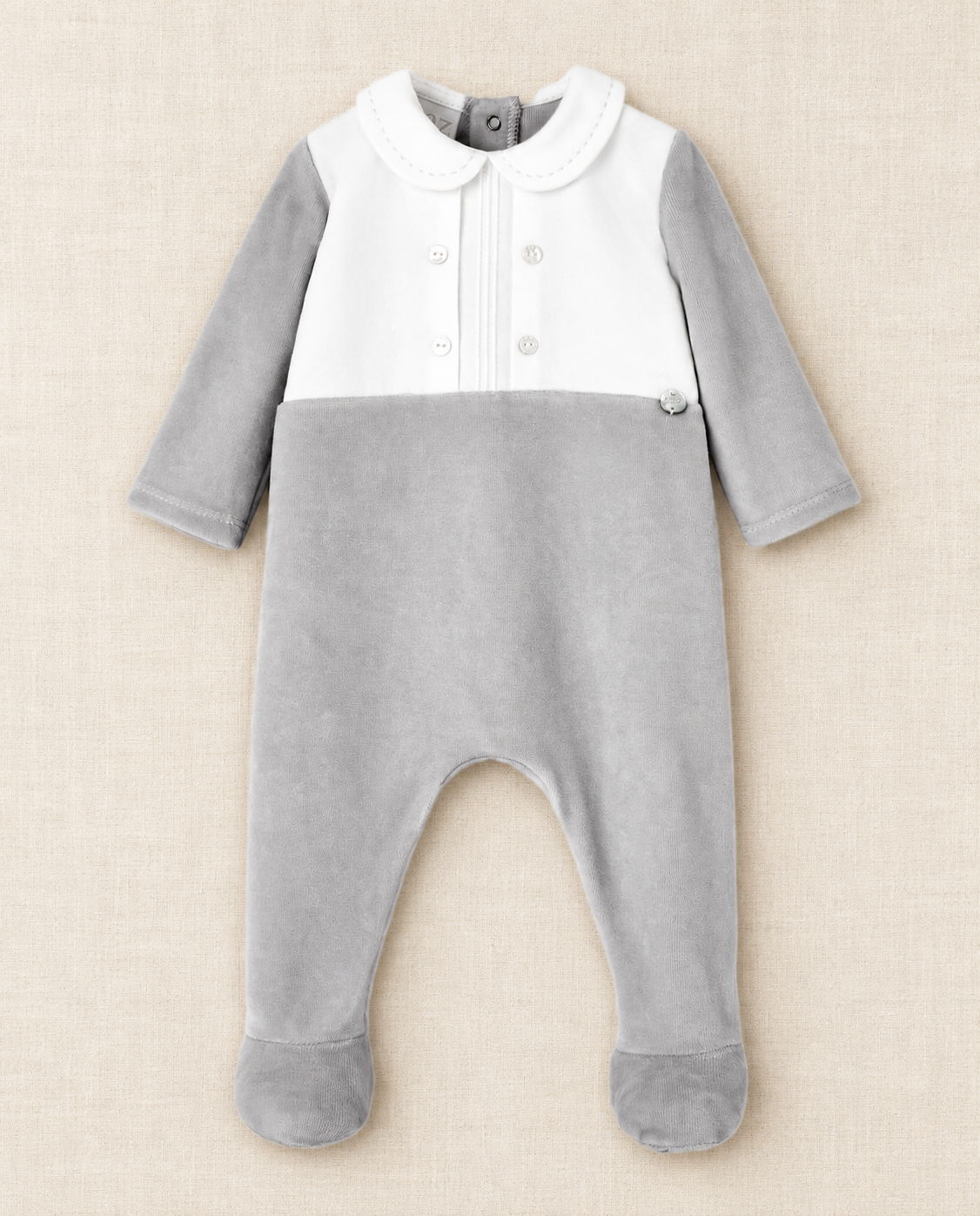 Pelele Gris Blanc Ternura