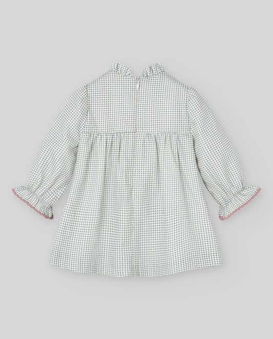 Vestido para niña LEDICIA cuadros de Paz Rodríguez - vista 2