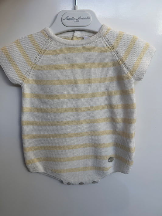 Romper Para Bebé Rayas Ama de Martín Aranda