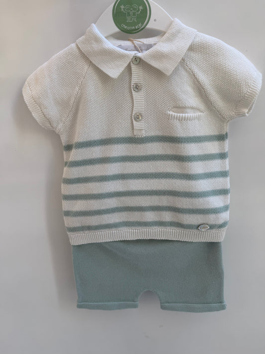 Conjunto Con Polo Rayas de Martín Aranda
