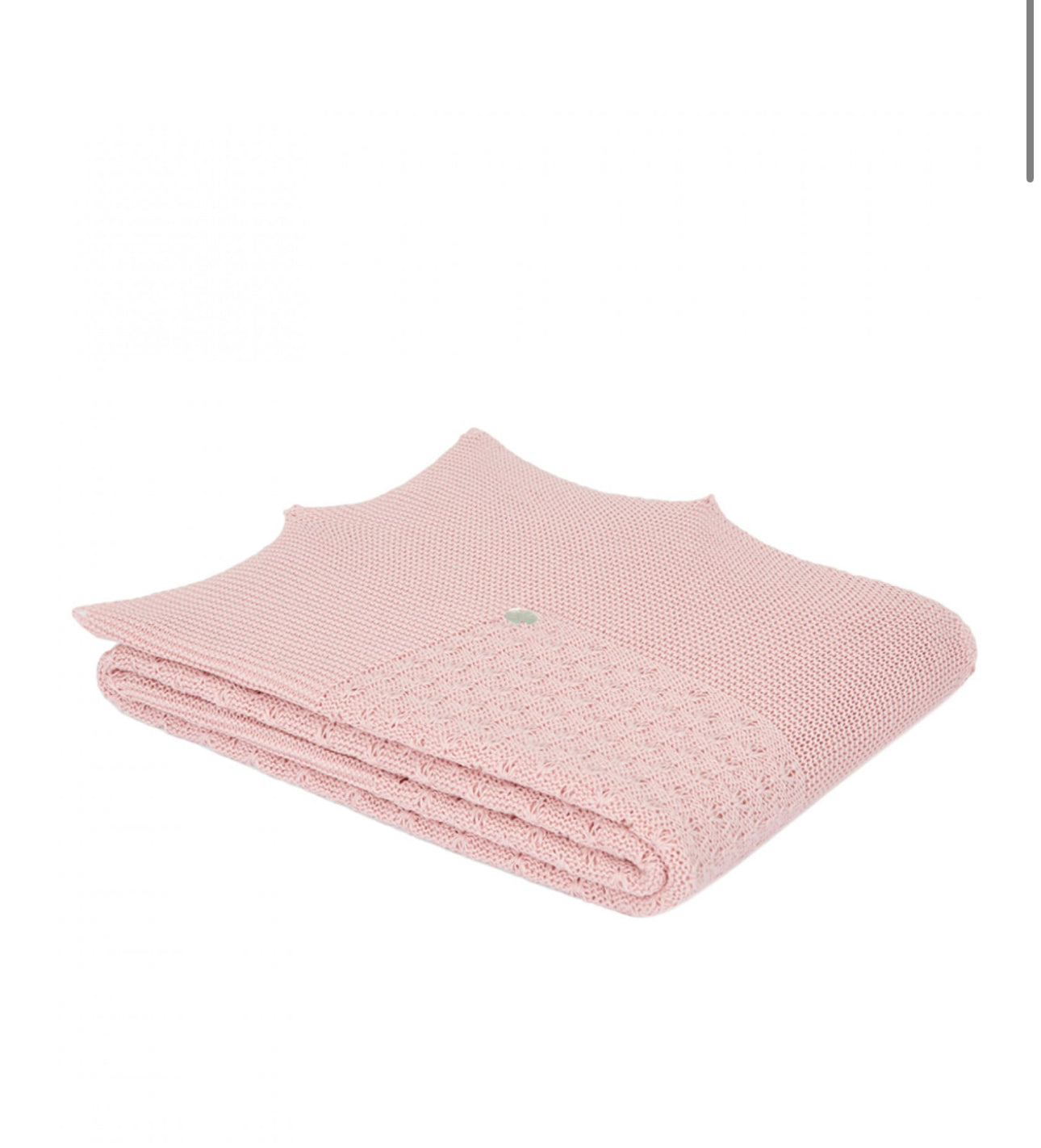 Cobija de punto rosa