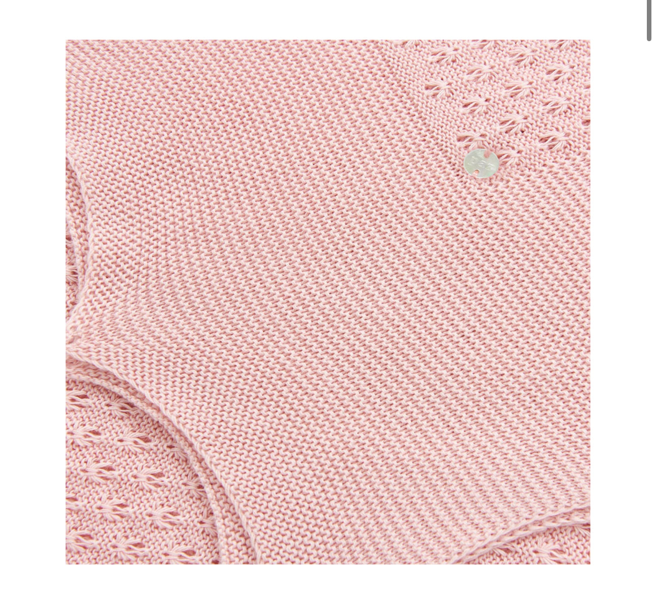 Cobija de punto rosa