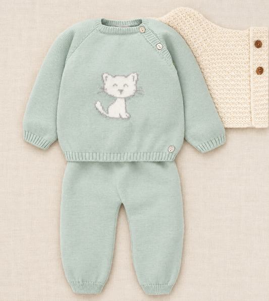 Conjunto Minino Verde Claro
