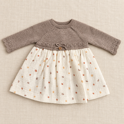 Vestido para niña Hojas Otoño