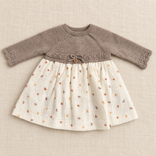 Vestido para niña Hojas Otoño