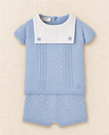 Conjunto Short Espuma Azul