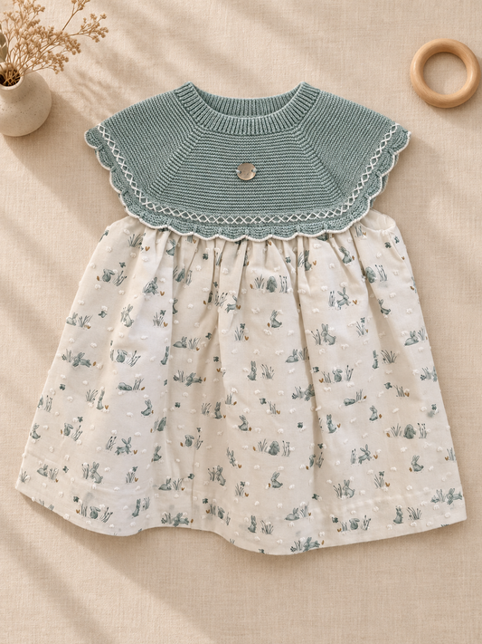 Vestido Para Niña Salvia Bunny