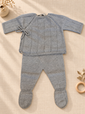Conjunto unisex de punto gris