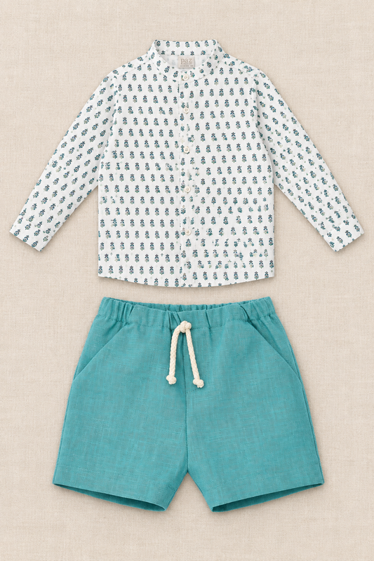 Conjunto Camisa y Short Villa para niño
