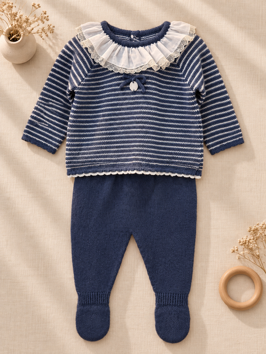 Conjunto Para Niña Azul Olán