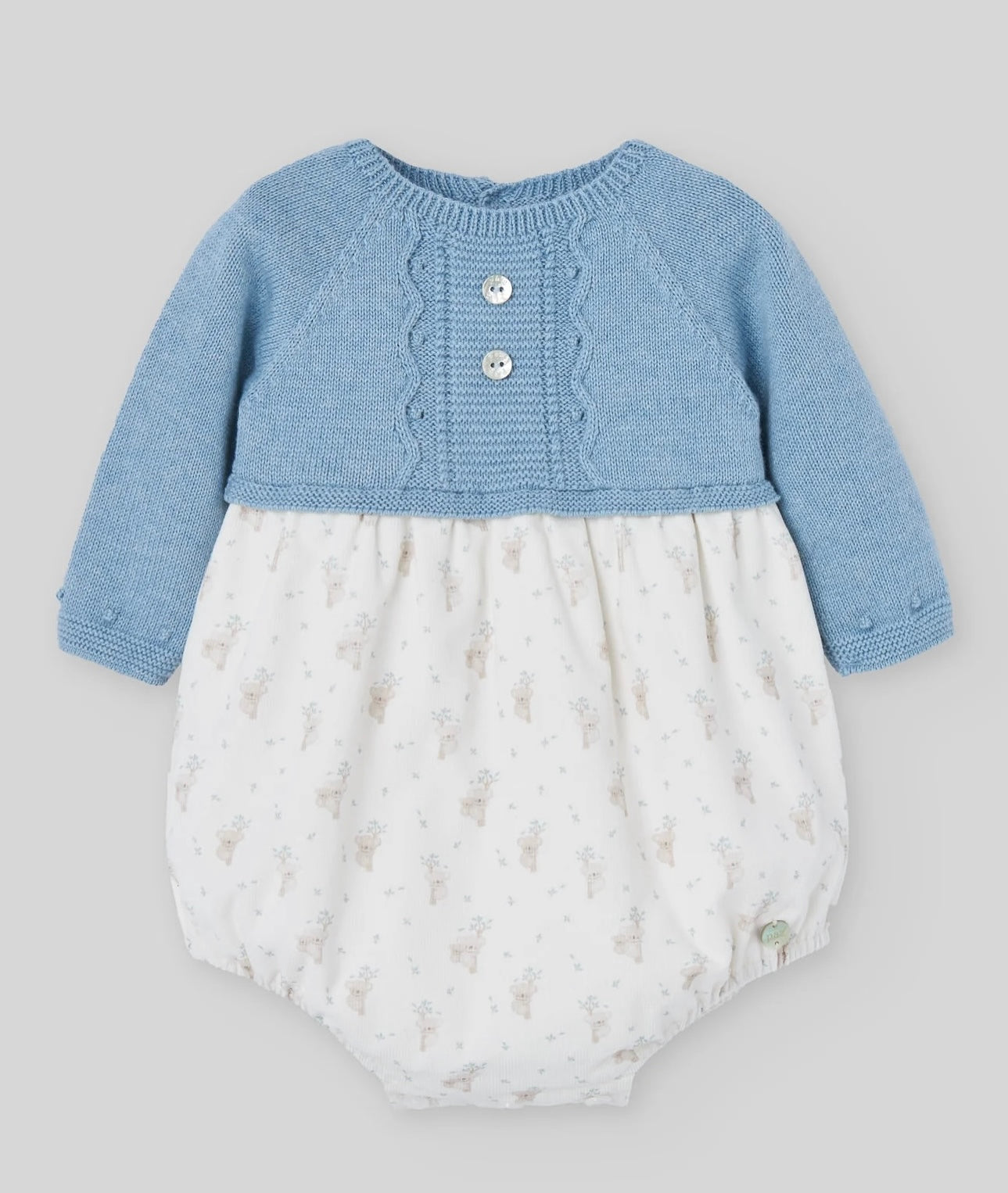 Pelele "ERIZOS AZUL TIZA"