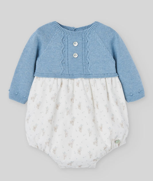 Pelele "ERIZOS AZUL TIZA"