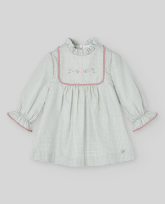 Vestido para niña LEDICIA cuadros de Paz Rodríguez
