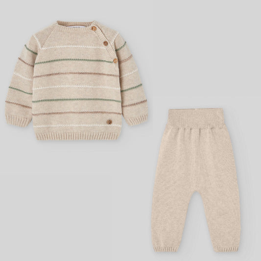 Conjunto de niño AVENA RAYAS de Paz Rodríguez