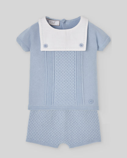 Conj. short "ESPUMA" azul