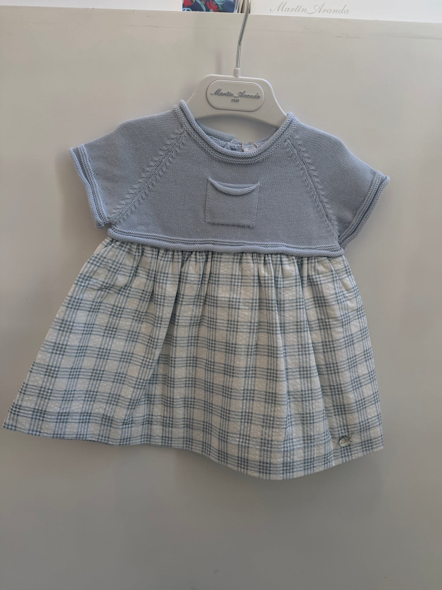 VESTIDO "AZUL CUADROS A02"