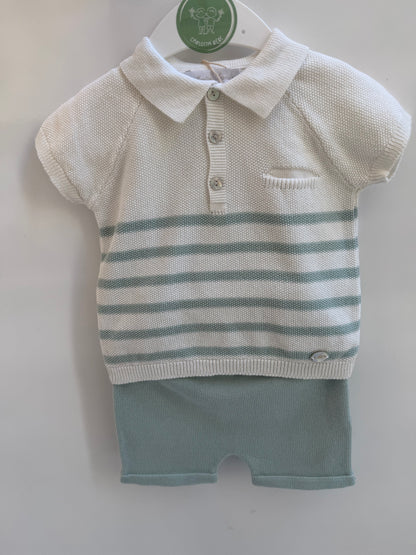 Conjunto Con Polo Rayas de Martín Aranda
